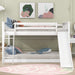Full over Full Bunk Bed with Convertible Slide and Ladder, White(Old SKU: GX000708AAK) - DTYStore