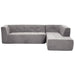 Modular Combination Living Room Sofa Set, Modern Minimalist Upholstered Sofa Bed, L-Shaped