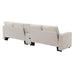 Modern Upholstered Sofa with Console, Cupholders, USB Ports, and 4 Pillows for Living Room - DTYStore