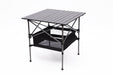Set of 3, Folding Outdoor Table and Chairs Set for Indoor, Outdoor Camping, Picnics, Beach,Backyard, BBQ, Party, Patio, Black/Gray - DTYStore