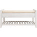 Shoe Rack with Cushioned Seat and Drawers, Multipurpose Entryway Storage Bench