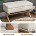 35 Inch Storage Ottoman Bench with Button-Tufted Design and Linen Storage