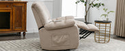 Massage Recliner Chair Electric Power Lift Recliner Chairs with Heat, Vibration, Side Pocket for Living Room Bedroom, Beige