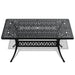 5-Piece All-Weather Cast Aluminum Dining Set, Include 4 Swivel Chairs and Rectangular Table With Black Frame - DTYStore
