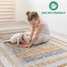DTY Signature Collection 6X9 Cream/Ivory /Medallion Non-Shedding Living Room Bedroom Dining Home Office Stylish and Stain Resistant Area Rug - DTYStore