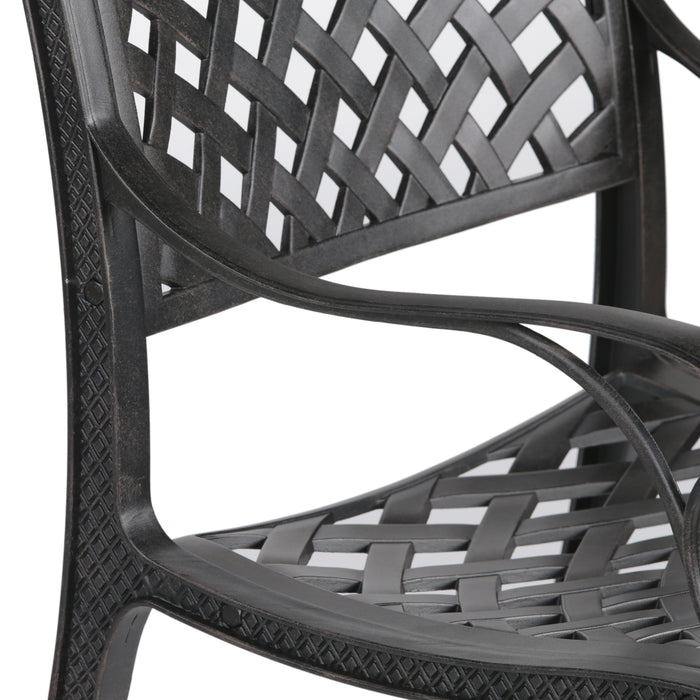 Sparta Modern Dining Arm Chair, Dupione Brown - DTYStore