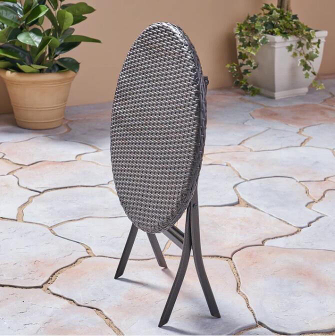 Outdoor Dining Set 3Pcs Bistro Set, 2 - Person Round - DTYStore