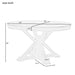 Retro Functional Extendable Dining Table with a 12" Leaf for Dining Room and Living Room