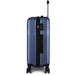 3 Piece Lightweight Luggage Set with TSA Lock, Durable Spinner Wheels and Hooks, Cross Striped