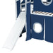Twin Size Loft Bed with Tent and Tower - Blue - DTYStore