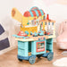 Kids Kitchen Food Stand with Play Food, Cashier Register, Accessories Ages 3- 6