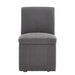 360 Degree Swivel Upholstered Dining Chairs Set of 2 Swivel Dining Room Chairs Kitchen Chairs Casters & Storage Comfy Modern Rolling Chair for Living Room Fabric Armless Chair - DTYStore