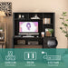 Computer Desk with Hutch & Bookshelf,Wood Executive Desk Teens Student Desk Writing Laptop Home Office Desk with Drawers,3 AC Outlets and 2 USB Charging Ports,Study Laptop Table for Home(Black) - DTYStore