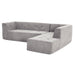 Modular Combination Living Room Sofa Set, Modern Minimalist Upholstered Sofa Bed, L-Shaped