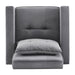 Convertible Sleeper Sofa Chair Bed with Pillow & Pocket, 3-in-1 Sofa Bed Sleeper Chair in Modern Velvet Fabric for Living Room, Bedroom, Study, Apartment, Gray - DTYStore