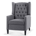 Manual Wing Chair Recliner - 27.16" Wide Comfort and Style for Your Living Space