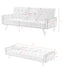 1730 Sofa Bed Armrest with Nail Head Trim with Two Cup Holders 72" Pink Velvet Sofa for Small Spaces