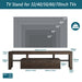 FashionTVstandTVcabinet,EntertainmentCenter,TVstationTV console,media console,with LEDlight belt,light belt remote control,toughenedglassshelf,metal handle,Canbeplaced in the living room,bedroom,brown