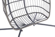 2 Person Outdoor Rattan Hanging Chair Patio Wicker Egg Chair - DTYStore
