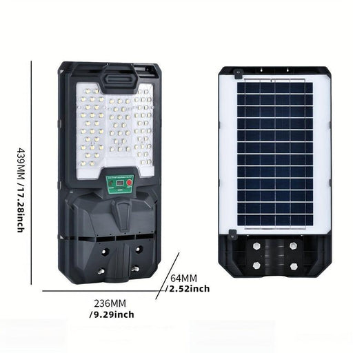 Solar Street Lights Outdoor, Parking Lot Lights with 66PCS LED Beads , IP65 Waterproof Solar Flood Lights, Dusk to Dawn Solar Lights for Garden, Street Side Road,Courtyard Villa,City Square - DTYStore