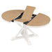 Retro Functional Extendable Dining Table with a 12" Leaf for Dining Room and Living Room