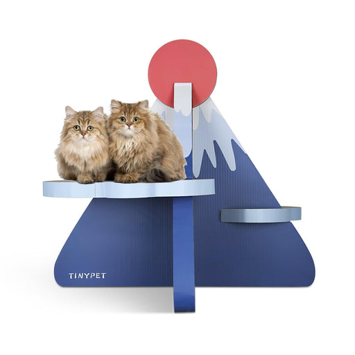 Cat Scratcher Post Board, Mount Fuji Shape Cat Scratching Lounge Bed, Durable Pad Prevents Furniture Damage - DTYStore
