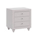 Modern Style Nightstand with 3 Drawers, Bed Side Table, End Table for Bedroom Living Room, Cream Grey