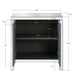 Storage Cabinet with Mirror Trim and M Shape Design Spliced Combination For Living Room, Dining Room, Entryway, Kitchen