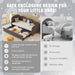 Twin Size Twin Size Bed frames With An Another Bed frame, Velvet Upholstered Daybed, Modern Sofa Bed Daybed Frame for Bedroom Living Room, Suitable for Living Room, Kids Room, Bedroom (Ddry Gray) - DTYStore