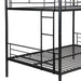 Full Over Full Metal Bunk Bed , No Box Spring Needed, Easy Assemble - DTYStore