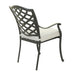 Dining Arm Chair, Cast Silver, Set of 2 - DTYStore