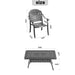 (Cushions In Random Colors)7-Piece Set Of Cast Aluminum Patio Furniture With Cushions - DTYStore