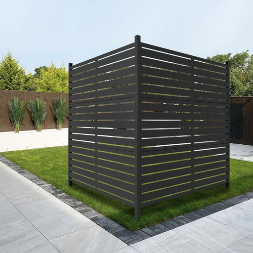 47 x 47 inch Outdoor Privacy Screen Fence Panels – All-Weather No-Dig Fence Kit for Air Conditioner, Trash Can, Pool Equipment Enclosure – Easy Installation & Multi-Purpose Security - DTYStore