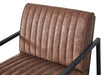 Modern Design High Quality PU(BROWN)+ steel armchair，for Kitchen, Dining, Bedroom, Living Room