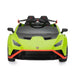 12V Battery Powered Ride On Car for Kids, Licensed Lamborghini, Remote Control Toy Vehicle with Music Player and LED Light Green