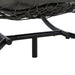 2 Persons Egg Chair with Stand Indoor Outdoor Swing Chair Patio Wicker Hanging Egg Chair Hanging Basket Chair with Stand for Bedroom Living Room Balcony - DTYStore