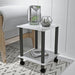 Modern 2-Tier Side Table with Storage Shelf, Sofa Table, and Night Stand