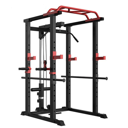 Multi-functional Power Cage,Home Adjustable Pullup Squat Rack 1000Lbs Capacity Comprehensive Fitness Barbell Rack - DTYStore