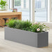 36*10*10 inch Large Metal Rectangular Planter with Drainage Holes for Indoor/Outdoor Use, Perfect for Tall Plants, Flowers, or Shrubs in High-Traffic Areas - DTYStore