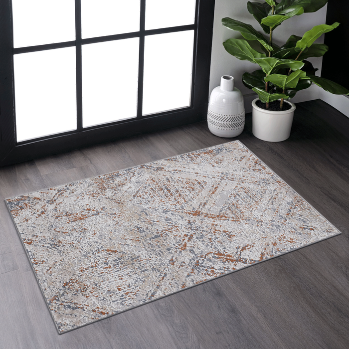 DTY Signature Collection 2X3 Beige /Geometric Non-Shedding Living Room Bedroom Dining Home Office Stylish and Stain Resistant Area Rug - DTYStore