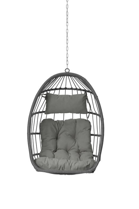 Outdoor Garden Rattan Egg Swing Chair Hanging Chair - DTYStore
