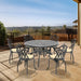 (Cushions In Random Colors)7-Piece Set Of Cast Aluminum Patio Furniture With Cushions(=OLD ITEM CODE W1710S00144) - DTYStore