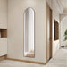 Floor Standing Mirror, Wall Mirror with Stand Aluminum Alloy Thin Frame,21''*64'',Black - DTYStore
