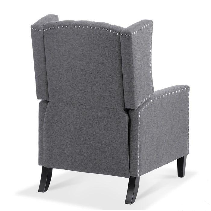 Manual Wing Chair Recliner - 27.16" Wide Comfort and Style for Your Living Space