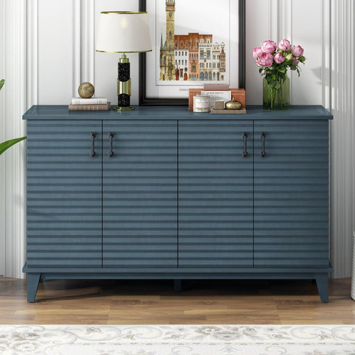 Sideboard with 4 Door Large Storage Buffet and Adjustable Shelves for Kitchen, Living Room, Dining Room - DTYStore
