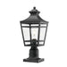 Large Outdoor Post Lights Lamp Post Light Fixture, 18.1inch Waterproof Aluminum Post Lamp with Clear Glass, Fence Post Deck Lighting for Garden, Patio, Pathway (2 pack) - DTYStore