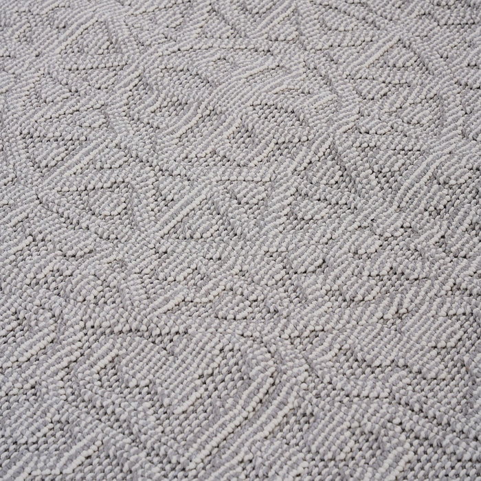 DTY Signature Collection 8X10 White/Ivory /Medallion Indoor/Outdoor Area Rug - DTYStore