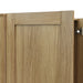 3 Door Wooden Storage Wardrobe for Dedroom with Shelves and 2 Drawers, Side Storage Shelves,Nature - DTYStore