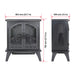24 inch 3D Flame Electric Infrared Quartz Fireplace Stove with remote control - DTYStore