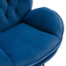 Accent chair TV Chair Living room Chair with Ottoman-Blue